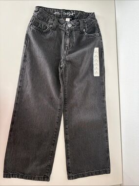 Cat & Jack Black Wide-Leg girls Jeans 6